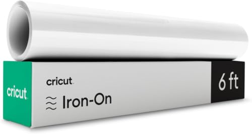 Image of Cricut Everyday Iron-On, White - 2ft Rolls - HTV Heat Transfer Vinyl, Compatible with Cricut Maker /Explore Machines | (Pack of 18)