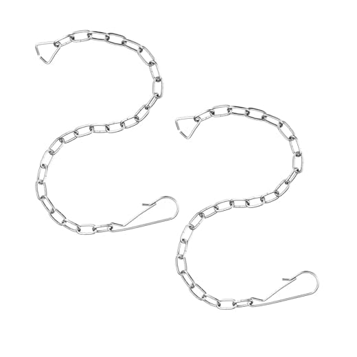 2PCS Toilet Chain,Toilet Flapper Chain,Lift Chains with Hooks,Stainless Steel Chains,Adjustable Length Fits Most Toilet Flappers