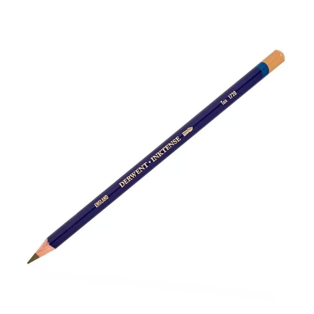 Derwent Inktense Permanent Watercolour Single Pencil, Tan (1720), 4mm Premium Core Strength, Water-Soluble, Ideal for Drawing, Colouring & Painting on Paper & Fabric, Professional Quality (2301889) — image 1