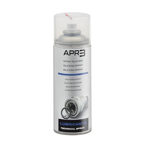 Ambro-Sol - OL103 Silicone Spray, Lubrifiant pour Tous les Jours, Hydrofuge, Évite l’Accumulation de Charges Électrostatiques, Aérosol en Bande Étamée Recyclable à l’Infini de 400 ml