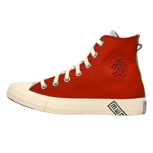 Converse Chuck Taylor All Star Gaara - Tenis altos para mujer, Rojo/marfil, 6.5