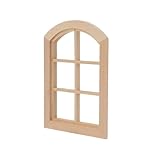 Premium Wood & Durable Design: This 1:12 dollhouse window is crafted from wood, lightweight yet sturdy, with smooth edges. Resistant to warping, it ensures long-lasting use in dollhouse rooms or miniature landscapes Realistic Classic 6-Pane Window : ...