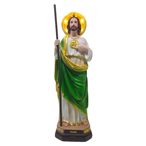 Estatua de San Judas Tadeo con Luz de 12 pulgadas