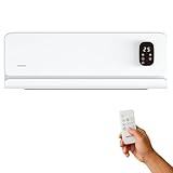 Mellerware – Calefactor Pared Bajo Consumo Homy Wall | Cerámico | 2000W | Temporizador | 2 Niveles temp | Pantalla LED | Mando a Distancia | Protección Sobrecalentamiento