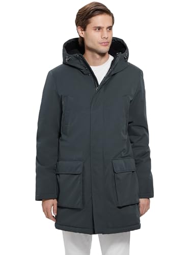 Manteau GUESS Lawrence homme parka long contre le froid et le vent d'hiver
