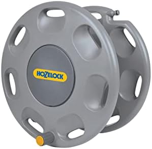 Hozelock 2390D0000 60m Wall Mounted Reel without Hose and Nozzle (Yellow/Gray)