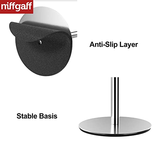Soporte para Papel higiénico de pie para Almacenamiento de Papel higiénico, de Acero Inoxidable, sin Agujeros, para Inodoro, Resistente al Agua, con Acabado Cepillado - imagen 6