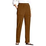 Caractéristiques : le pantalon en velours côtelé pour femme dispose d'une coupe droite taille haute qui flatte le ventre, lisse votre silhouette et crée ces longues lignes minces. Parfait pour rentrer vos tricots préférés