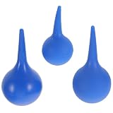 3 Pezzi Siringa Orecchie in Silicone Pompa di Aspirazione 90ml Blu
