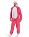 HSCTEK Shark Onesie Adult, Animal Blanket Hoodie Pajamas Costume Women Men, Baby Pjs Halloween Cosplay Teen, Pink Medium