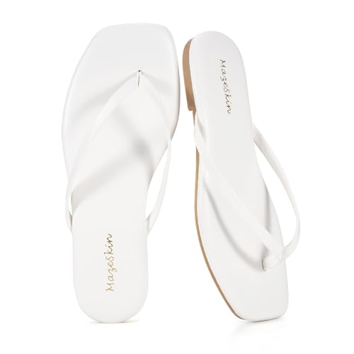 mazeskin ���f�B�[�X �r�[�`�T���_�� �ᔽ���f�� �X�N�G�A�g�D �t���b�g�T���_�� �r�[�K�����U�[ �T�}�[�r�[�`�X���C�h, �z���C�g, 25.0 cm