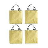 4 bolsas isotérmicas para el almuerzo, 4,9 L, función de retención de frío/calor para fiambrera, portátil, bolsa de pícnic, bolsa térmica aislada para playa, trabajo, viajes, 20 x 19 x 13 cm (B)