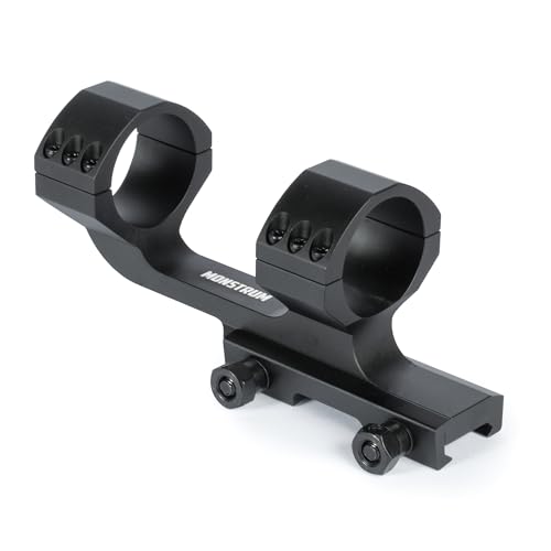 Monstrum Offset Cantilever Dual Ring Scope Mount | 34mm Diameter | Black