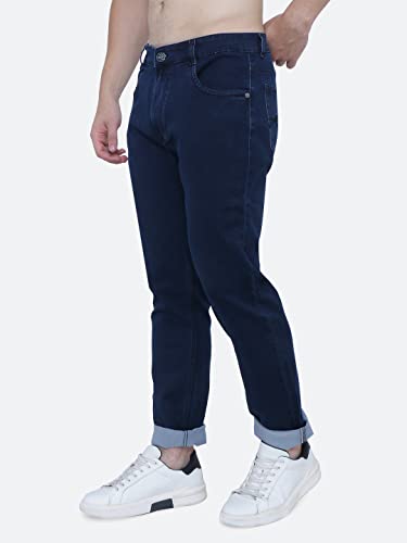 Image of Strechable Denim Regular Fit Mid Waist Light Weight Soft Feel Stretchable Denim Jeans Pant for Men