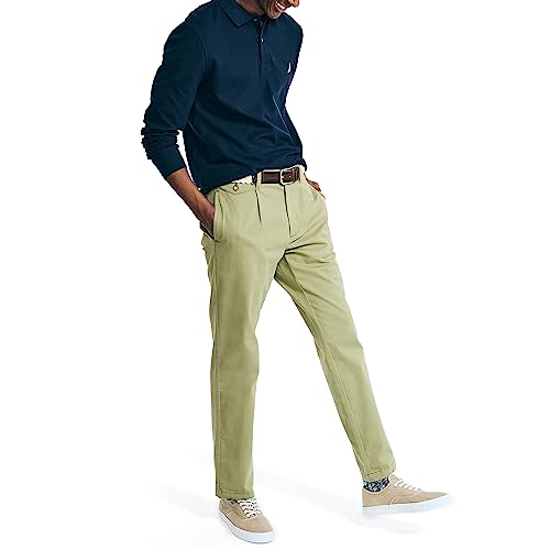 Nautica Men's Sustainably Crafted Classic Fit Long-Sleeve Deck Polo4