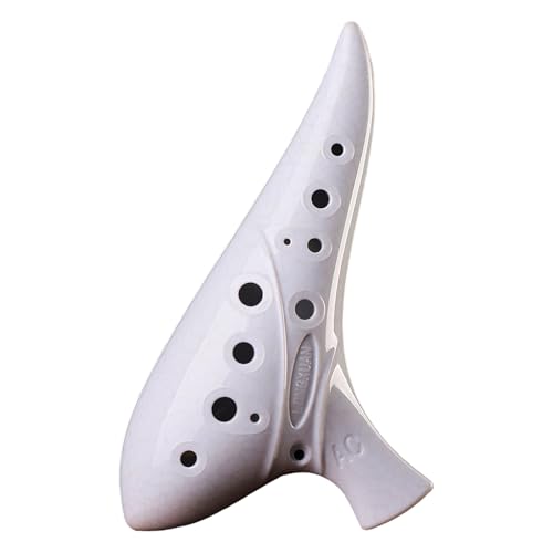 Handcrafted Ceramic Ocarina Easy Playability Perfect for Students Travel Ceramic Ocarina for Beginners
