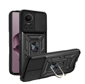 ELICA Oppo Reno 10 5G, ELICA Robotic Sliding Hard Armour Cover with Slide Camera Cover+Rotating Finger Ring Stand for Oppo Reno 10 5G - Black (B0CH5B4RKP) Amazon Price History, Amazon Price Tracker