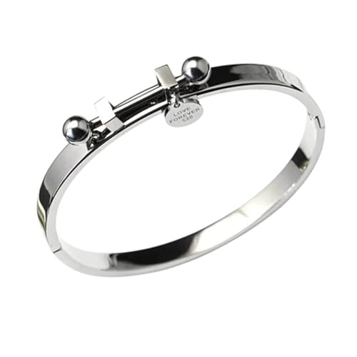 POIAFTETMA New 2026 Setxy Mature Lock Decorative Stainless Steel Bracelets Suitable For Daily Dressing And Fashionable Jewelry Perfect For Gift For Special Occasions