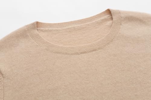 Image of 100% Pure Cashmere Crewneck Sweater for Women Long Sleeve Warm Soft Lightweight Knit Pullover