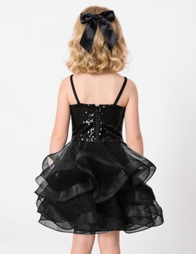 Tutu Dress for Girls Sparkly Sequin Tulle Princess Birthday Party Dress for Toddler Girls Prom Ball Gown2