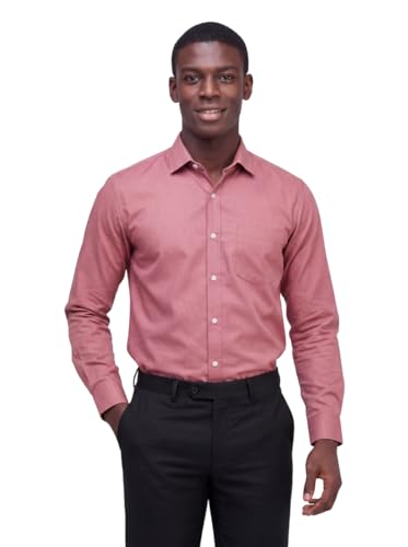 Image of INKAST Men's Cotton Blend Plain Formal Shirt | Full Sleeves Solid Shirts| Straight Regular Fit | Office and Regular Wear