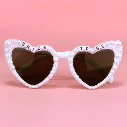 Bride Sunglasses for Bachelorette White Heart Sunglasses Bride to Be Sunglasses Womens Bachelorette Sunglasses2