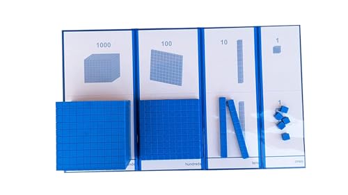 131 Pieces Base Ten Blocks Kit. Place Value Mats and Activity ...