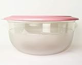  TW TUPPERWARE Tafelperle Set 6,0L Rosa/Transparent Servierschüssel, Schüssel + Goldene Flasche