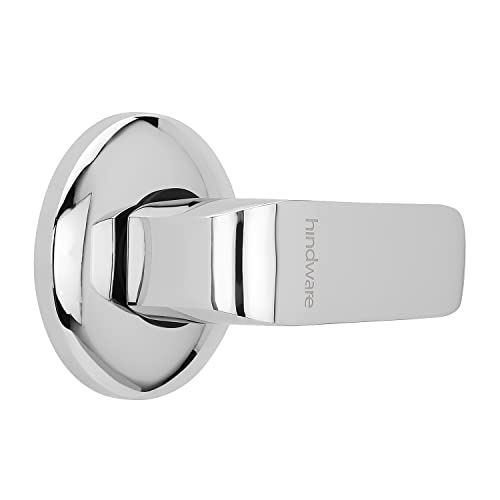Image of Hindware Italian Collection F400052CP Fluid Exposed Part Kit for Flush Cock (with Sleeve, Handle & Flange), Brass with Chrome Finish