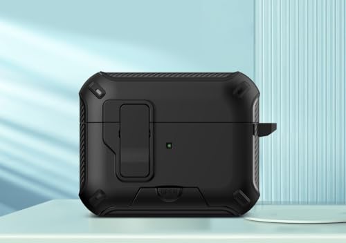 Protège-boîtier AirPods 1 antichoc noir pour éviter les ouvertures accidentelles