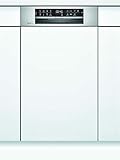 Bosch SPI6EMS23E Serie 6 lavastoviglie parzialmente integrata/D / 45 cm/acciaio inox / 67 kWh/100 cicli / 10 MGD/SuperSilence/EmotionLight/Variocassetto Pro/Home Connect