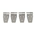 Smittybilt 7441 Door Hinge Set, 87-06 CJ/YJ/TJ Half Doors Stainless - Set of 4