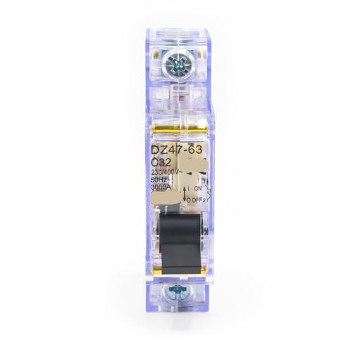 Disyuntor miniatura contra cortocircuitos en instalaciones vistas DZ47-63 de 16A