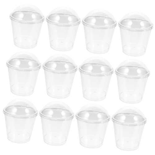 NAMOARLY 25pcs Transparent Dessert Cup Vasos Para Postres Clear Mugs Appetizers Serving Bowl Yogurt Cup Popcorn Bowl Snack Containers for Appetizer Bowls Dessert Glasses