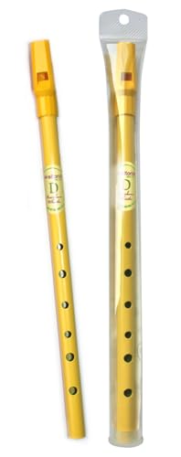 Waltons Rainbow Whistle Yellow - Fun & Colorful Tin Whistle - Key of D - Irish & International Instrument - Perfect for Beginners
