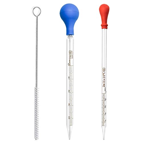 WJIAEER 3 PCS pipette pipette graduée compte goutte seringue pipettes compte goutte pipette compte goutte pipette verre pipettes compte-gouttes(5ml 10ml) Cover