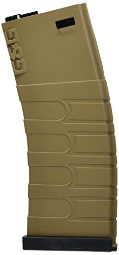 Magazine GR16 M4 M16 chargeur airsoft 120 billes mid-cap bicolore brun clair