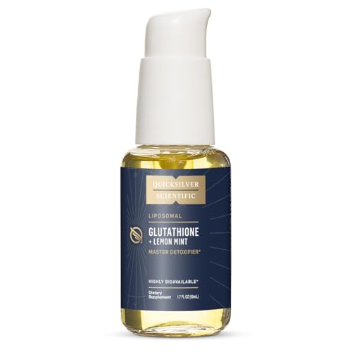 Quicksilver Scientific Liposomal Glutathione - Superior Absorption Oral Glutathione Supplement for Detox & Immune Support - Lemon Mint (1.7 fl oz)