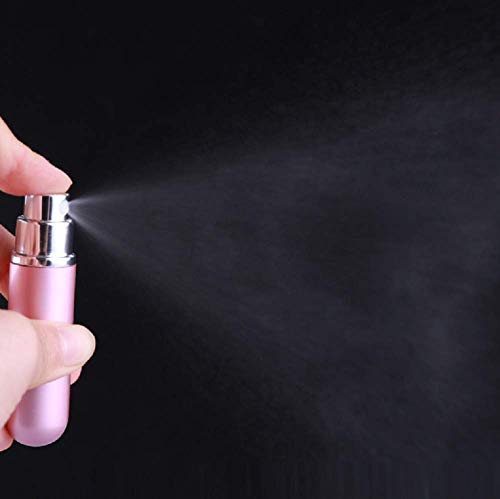 S.D. Maket Set von 6 Parfüm Zerstäuber Travel Portable Mini Nachfüllbare Parfümzerstäuber Wassersprühflasche mit Trichter - Perfekt Für Unterwegs
