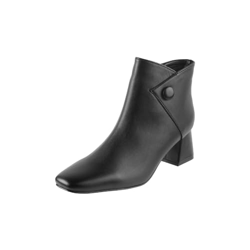 Image of Metro Women Faux Leather Sleek Slip-On Casual Boots