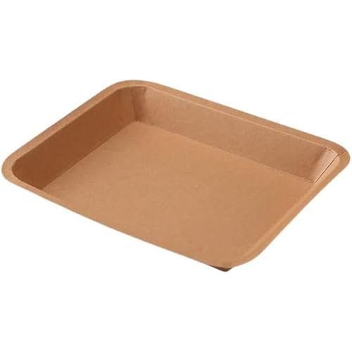 VHJAcuzig 紙皿 紙食器 サービングトレイ 使い捨てプレート 使い捨て容器 紙プレート ナチョストレイ 防水 防油 漏れ防止 厚手 かみざら 焼肉 サラダ スナック バーベキュー パーティー 家庭用 業務用 BBQ用 (50個,モデル2)