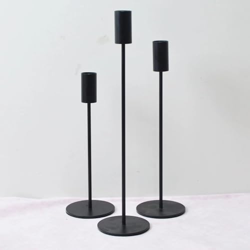 Portavelas de metal dorado para decoración elegante de mesa y centros de mesa, elegante acento para el hogar, perfecto para bodas, fiestas y eventos especiales (juego de 3)