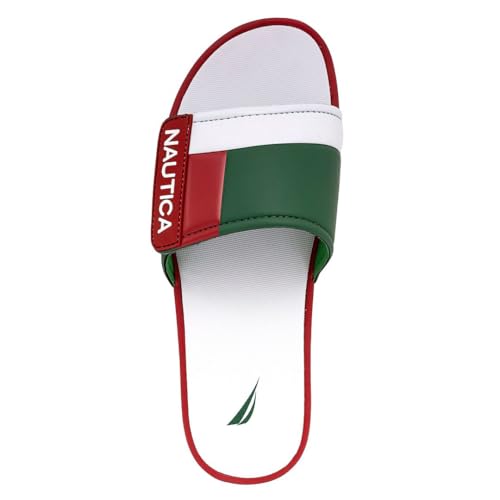 Image of Nautica Men's Athletic Slide Sandal, Adjustable Straps, Comfort Slip-On