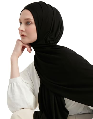 Modefa Women's Turkish Islamic Premium Jersey Hijab Shawl Wrap Scarf2