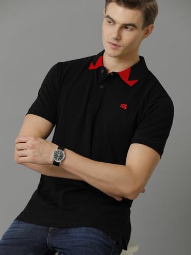 Image of ADRO Mens Polo T Shirt -100% Cotton Polo Tshirt for Men | Solid Polo T-Shirt Regular fit