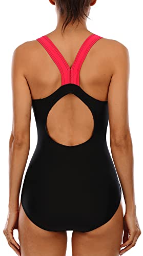 beautyin Women's One Piece Athletic Racerback Swimsuit Slimming Bathing Suit