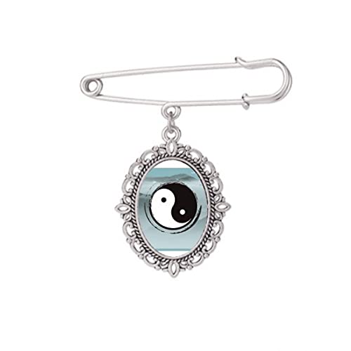Broche Taichi de Chine en taille M au design raffiné