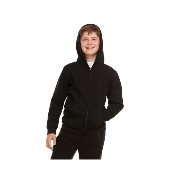 PURE CHAMP Boys Hoodies 3 Pack Fleece Pullover & Zip-Up Sweatshirts for Boys Kids Youth Plain Basic Everyday Wear Sizes 4-20 - Image 5