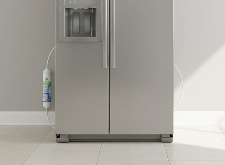 4x AquaHouse AH-UIF Kompatibel Kühlschrank Wasserfilter passt für Samsung DA29-10105J Haier Kemflo Aicro Kühlschrank nur mit externen Filtern