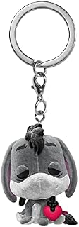 Funko Pop! Keychain: Disney - Eeyore z sercem - flokowany - I-Aah - Kubuś Puchatek - Nowatorski breloczek do kluczy - winylowa minifigurka do kolekcjonowania - wypełniacz pończoch - pomysł na prezent